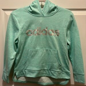NWT adidas girls mint green hoodie